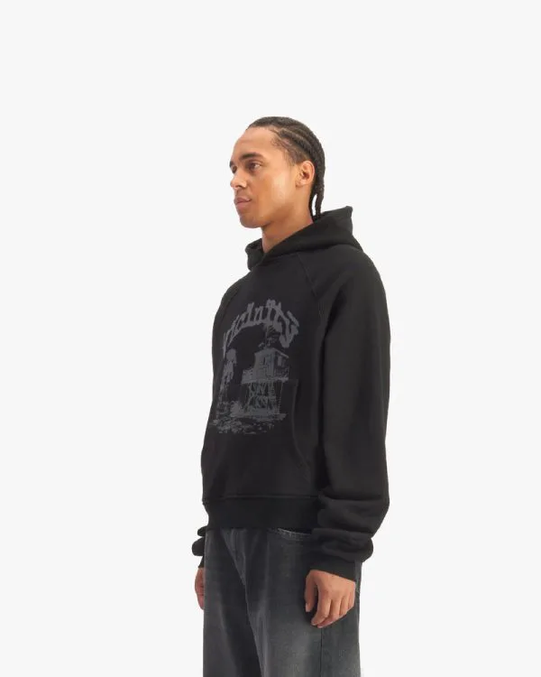 SHOOTING HOUSE HOODIE BLACK - Sweats & Hoodies - streetwear Avenue Wear