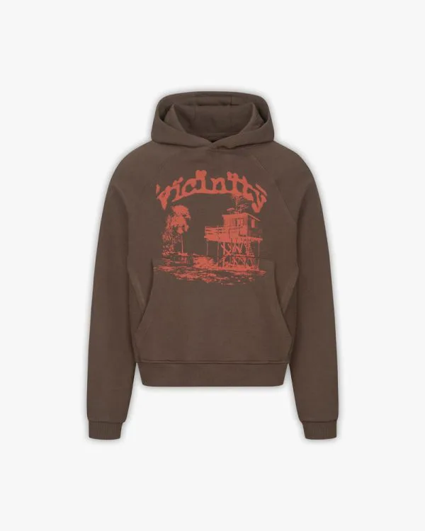 Shooting house hoodie brown - Avenue Wear