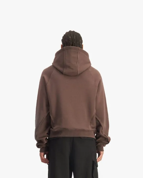 SHOOTING HOUSE HOODIE BROWN - Sweats & Hoodies - streetwear Avenue Wear