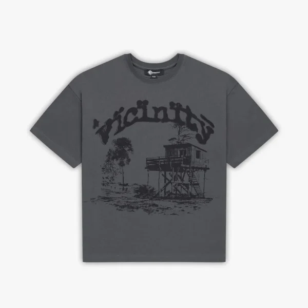 Shooting house tee dark grey - Avenue Wear