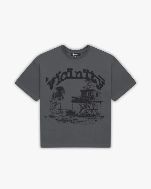 Shooting house tee dark grey - Avenue Wear