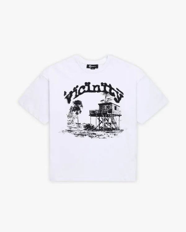 Shooting house tee white - Avenue Wear