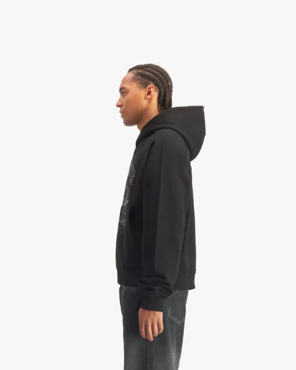 SHOOTING HOUSE ZIP HOODIE BLACK - Sweats & Hoodies - streetwear Avenue Wear