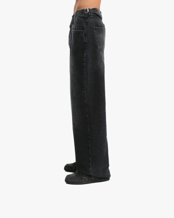 SIGNATURE DENIM BLACK WASHED - Pantalons & Jorts - streetwear Avenue Wear