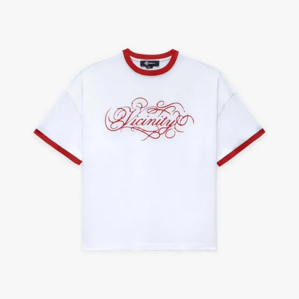 Signature tee white red - Avenue Wear