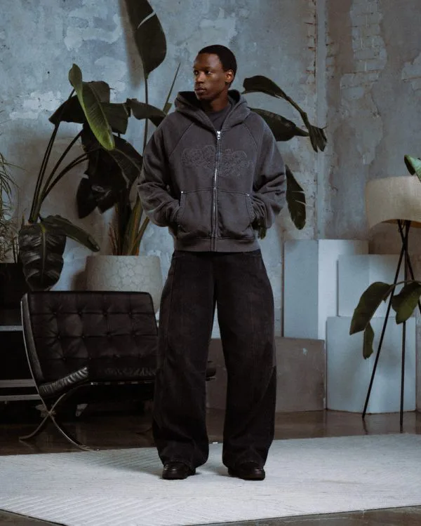 SIGNATURE ZIP HOODIE VINTAGE BLACK - Sweats & Hoodies - streetwear Avenue Wear