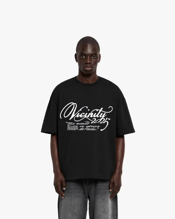 SINUOUS TEE BLACK - T-Shirts - streetwear Avenue Wear