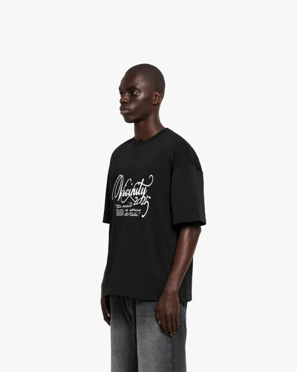 SINUOUS TEE BLACK - T-Shirts - streetwear Avenue Wear