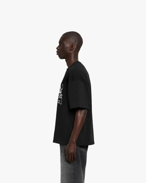 SINUOUS TEE BLACK - T-Shirts - streetwear Avenue Wear