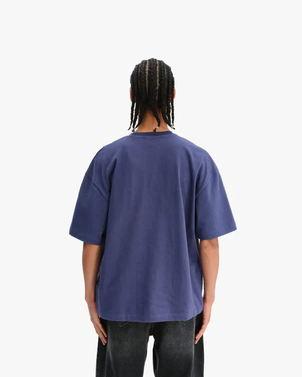 SIX SHOOTER DUEL TEE NAVY - T-Shirts - streetwear Avenue Wear