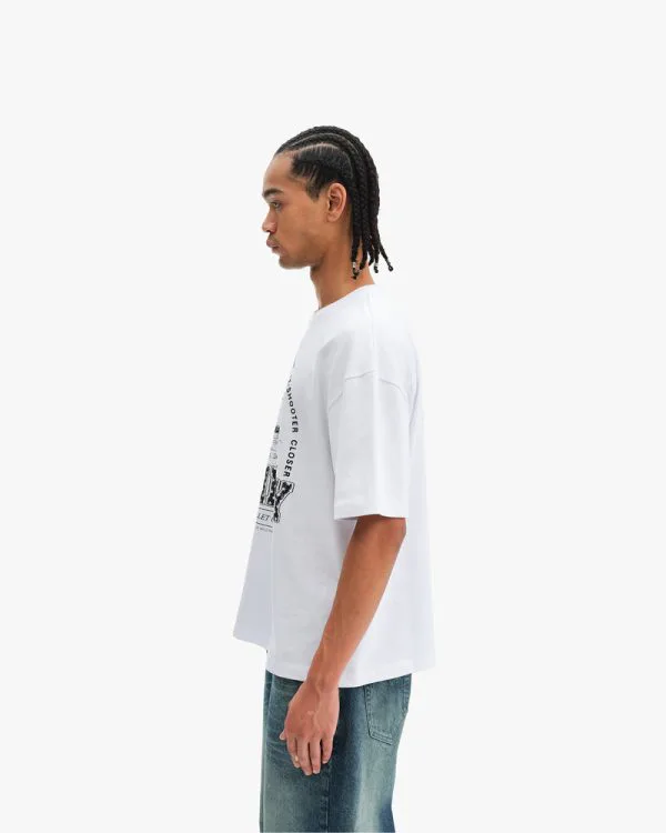 SIX SHOOTER DUEL TEE WHITE - T-Shirts - streetwear Avenue Wear