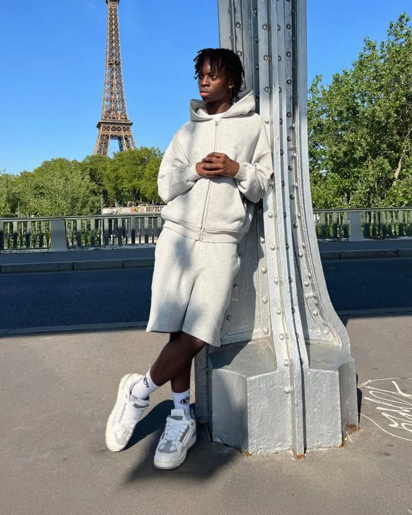 SOFTS SHORTS GREY MELANGE - Pantalons & Jorts - streetwear Avenue Wear