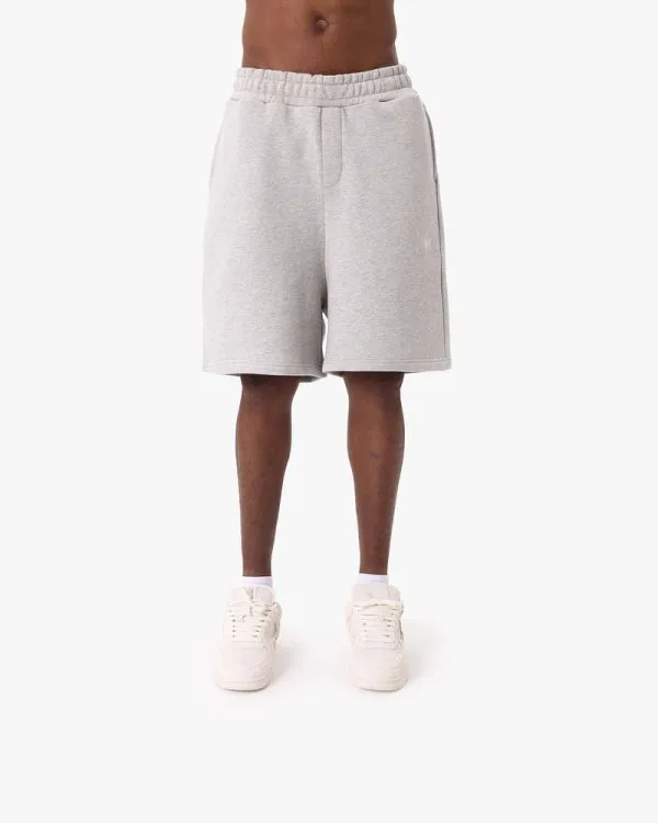 SOFTS SHORTS GREY MELANGE - Pantalons & Jorts - streetwear Avenue Wear