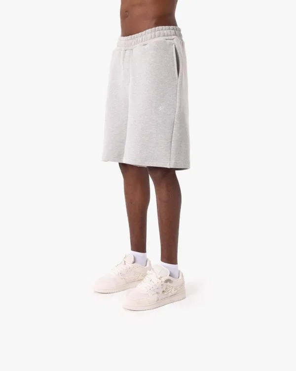 SOFTS SHORTS GREY MELANGE - Pantalons & Jorts - streetwear Avenue Wear