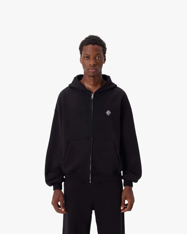 SOFTS ZIP-HOODIE BLACK - Sweats & Hoodies - streetwear Avenue Wear