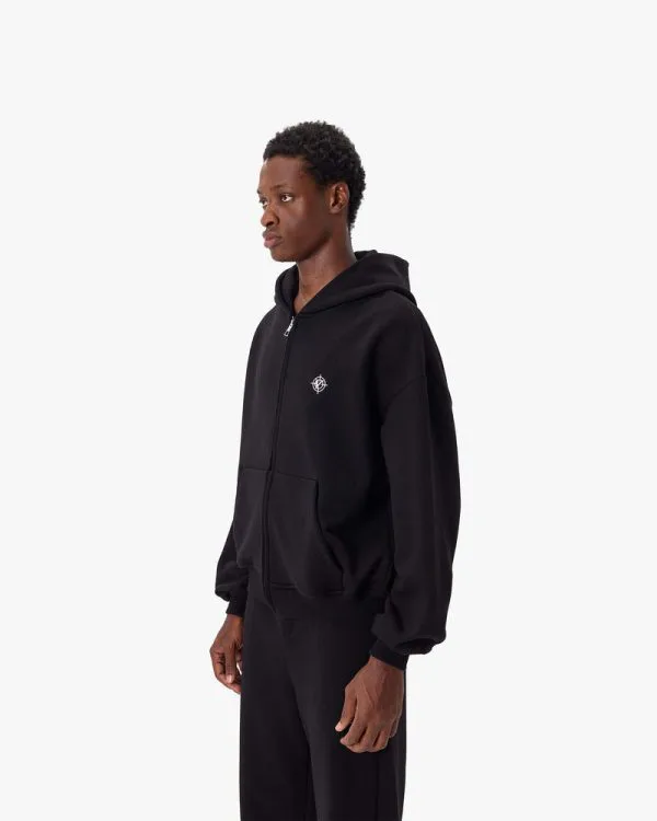 SOFTS ZIP-HOODIE BLACK - Sweats & Hoodies - streetwear Avenue Wear