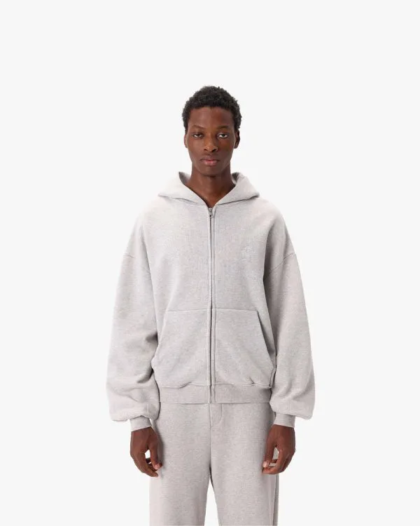 SOFTS ZIP-HOODIE GREY MELANGE - Sweats & Hoodies - streetwear Avenue Wear