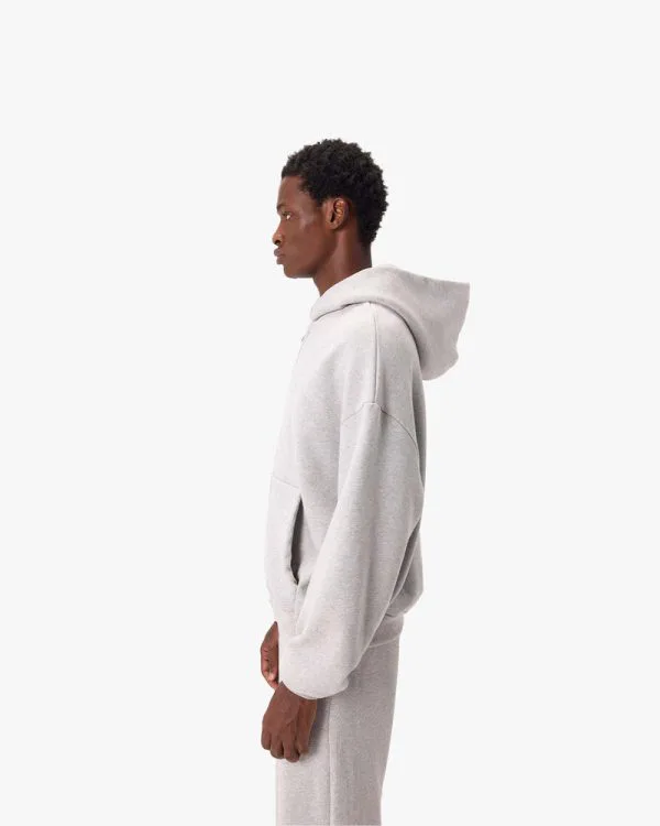 SOFTS ZIP-HOODIE GREY MELANGE - Sweats & Hoodies - streetwear Avenue Wear