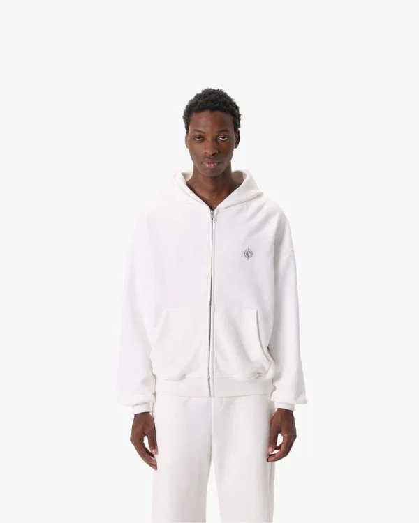 SOFTS ZIP-HOODIE WHITE - Sweats & Hoodies - streetwear Avenue Wear