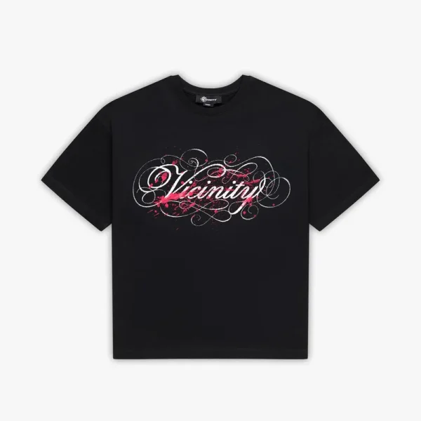 Splatter tee black - Avenue Wear