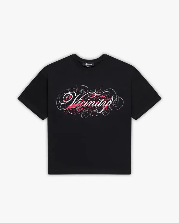 Splatter tee black - Avenue Wear