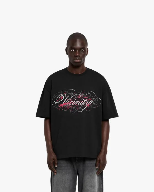 SPLATTER TEE BLACK - T-Shirts - streetwear Avenue Wear