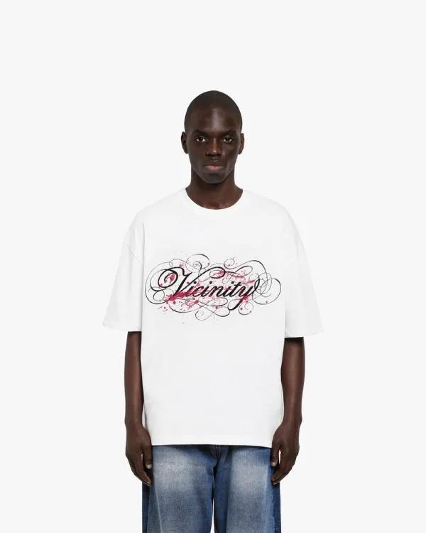 SPLATTER TEE WHITE - T-Shirts - streetwear Avenue Wear