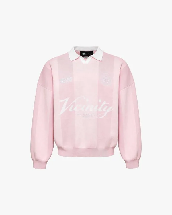 Sports team jersey knit pink - Avenue Wear