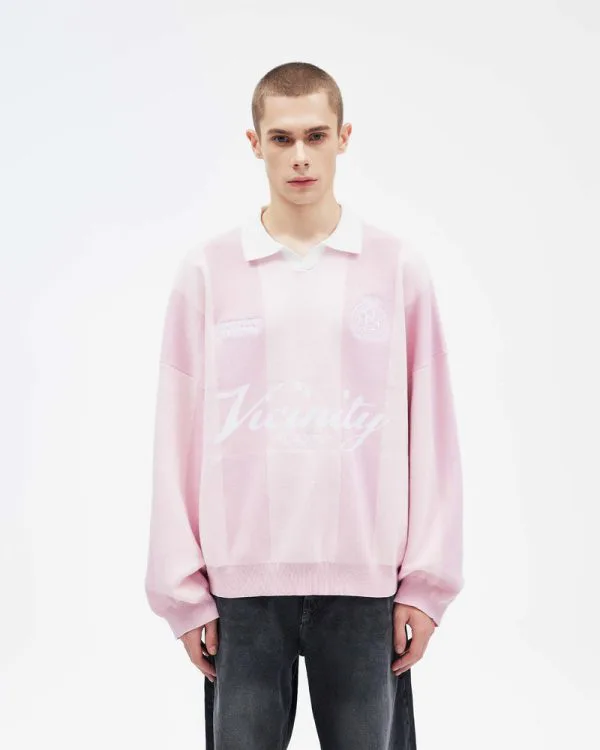 SPORTS TEAM JERSEY KNIT PINK - Jerseys - streetwear Avenue Wear