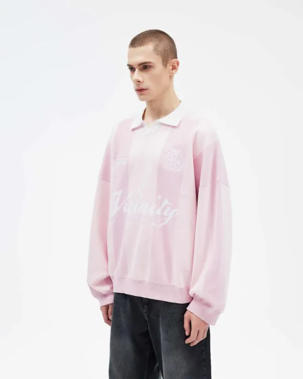 SPORTS TEAM JERSEY KNIT PINK - Jerseys - streetwear Avenue Wear