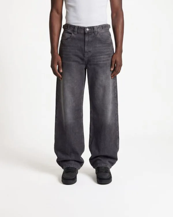 STONE WASHED DENIM - Pantalons & Jorts - streetwear Avenue Wear