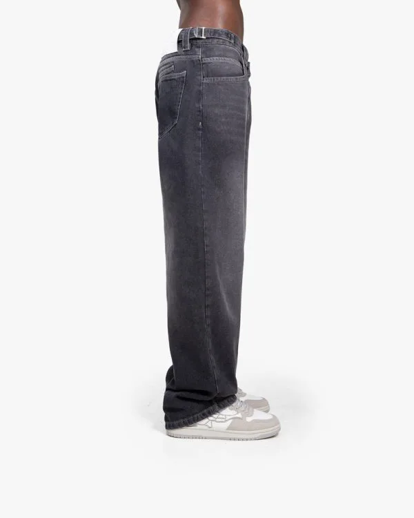 STONE WASHED DENIM GREY (OLD SIZING)* - Pantalons & Jorts - streetwear Avenue Wear