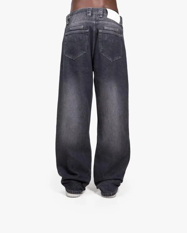 STONE WASHED DENIM GREY (OLD SIZING)* - Pantalons & Jorts - streetwear Avenue Wear
