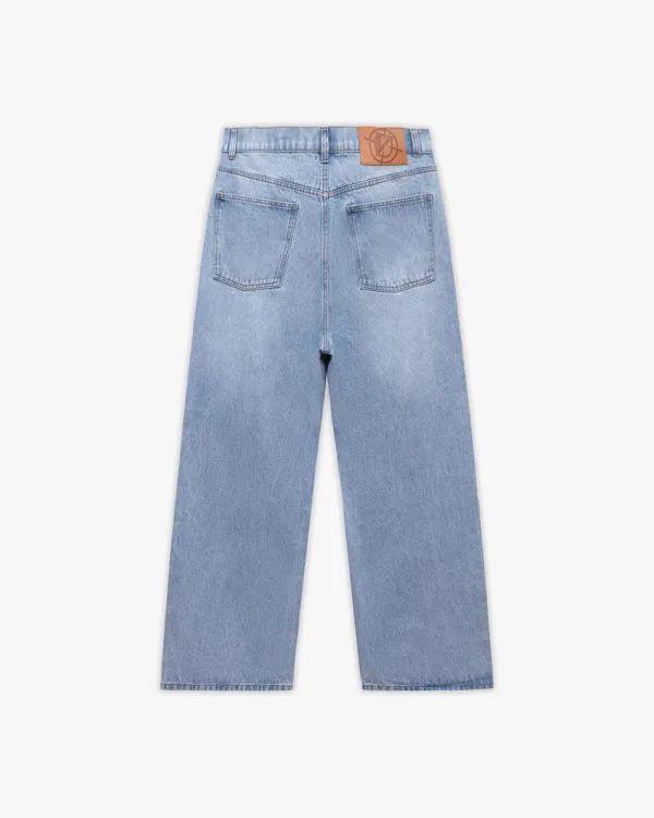 THE BAGGY DENIM LIGHT BLUE - Pantalons & Jorts - streetwear Avenue Wear