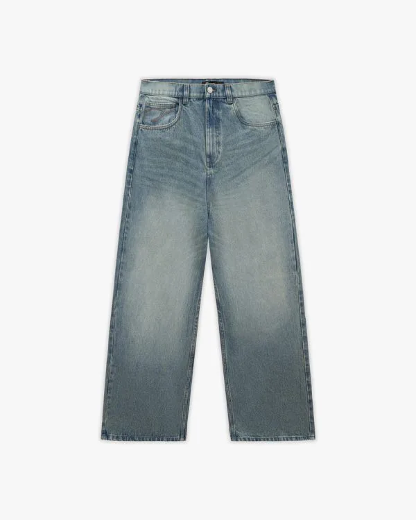 The baggy denim petrol washed - Avenue Wear