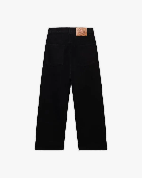 THE BAGGY DENIM PURE BLACK - Pantalons & Jorts - streetwear Avenue Wear