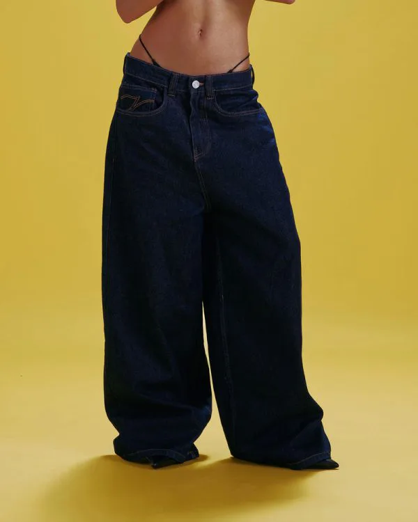 THE BAGGY DENIM RAW BLUE - Pantalons & Jorts - streetwear Avenue Wear