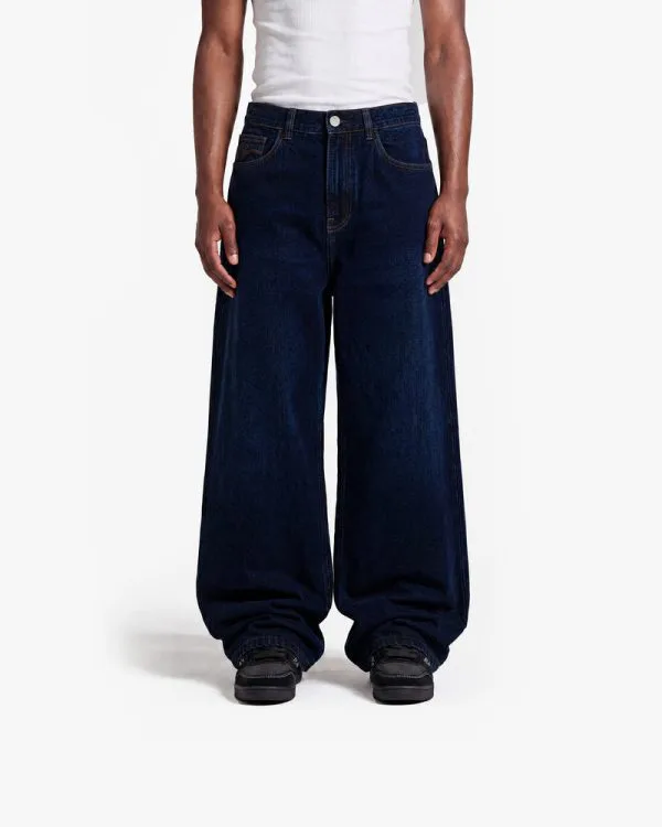 THE BAGGY DENIM RAW BLUE - Pantalons & Jorts - streetwear Avenue Wear