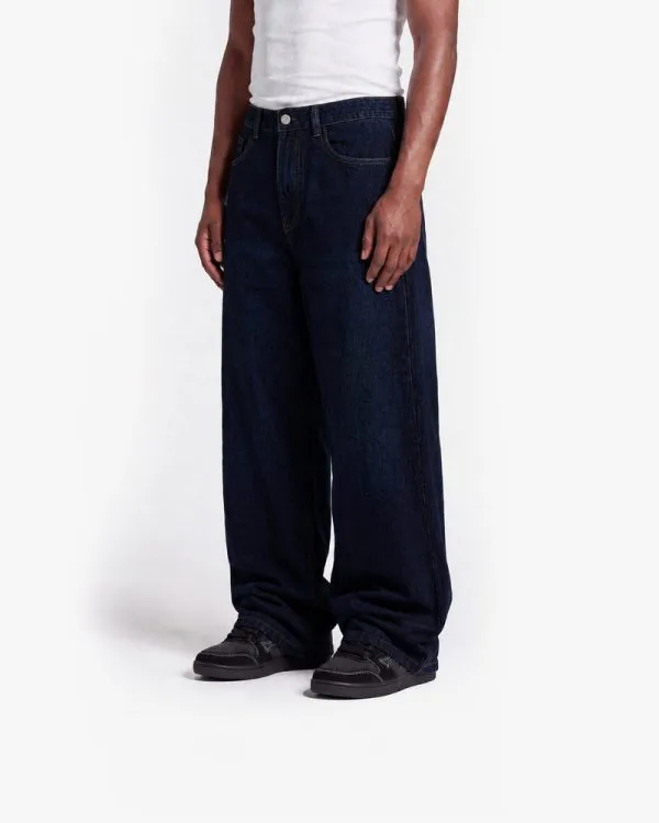 THE BAGGY DENIM RAW BLUE - Pantalons & Jorts - streetwear Avenue Wear