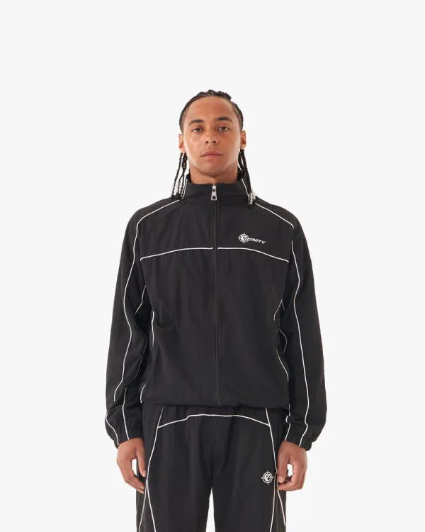 TRACK JACKET BLACK - Vestes - streetwear Avenue Wear