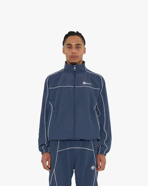 TRACK JACKET DARK BLUE - Vestes - streetwear Avenue Wear