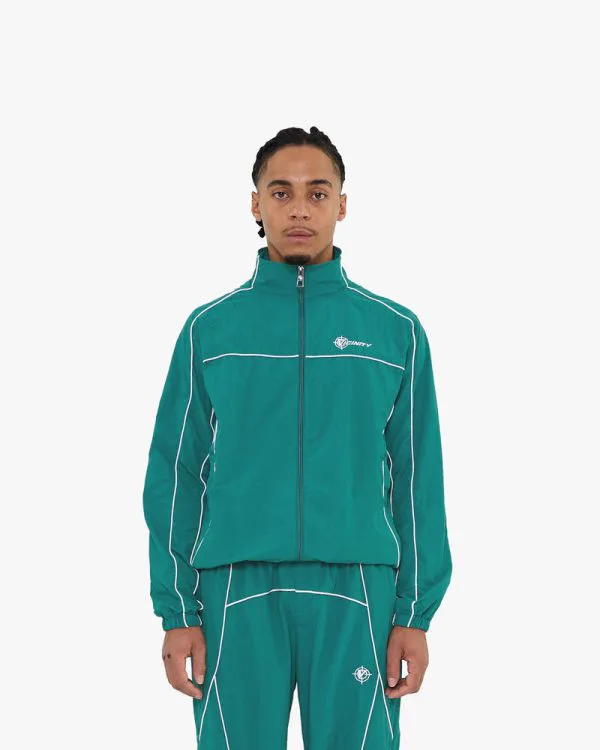 TRACK JACKET GREEN - Vestes - streetwear Avenue Wear
