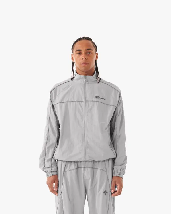 TRACK JACKET GREY - Vestes - streetwear Avenue Wear