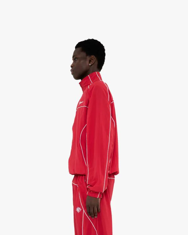TRACK JACKET RED - Vestes - streetwear Avenue Wear