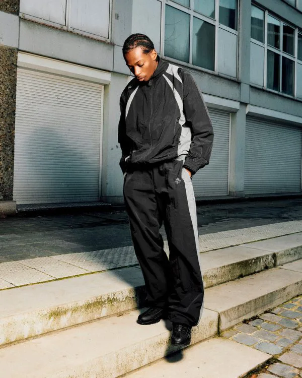 TRACK JACKET V3 BLACK GREY - Vestes - streetwear Avenue Wear
