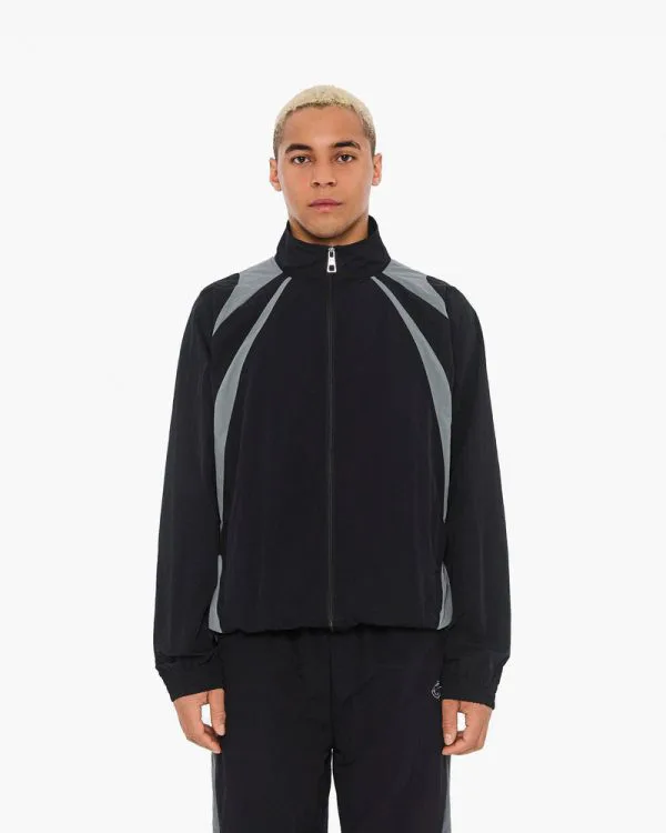 TRACK JACKET V3 BLACK GREY - Vestes - streetwear Avenue Wear