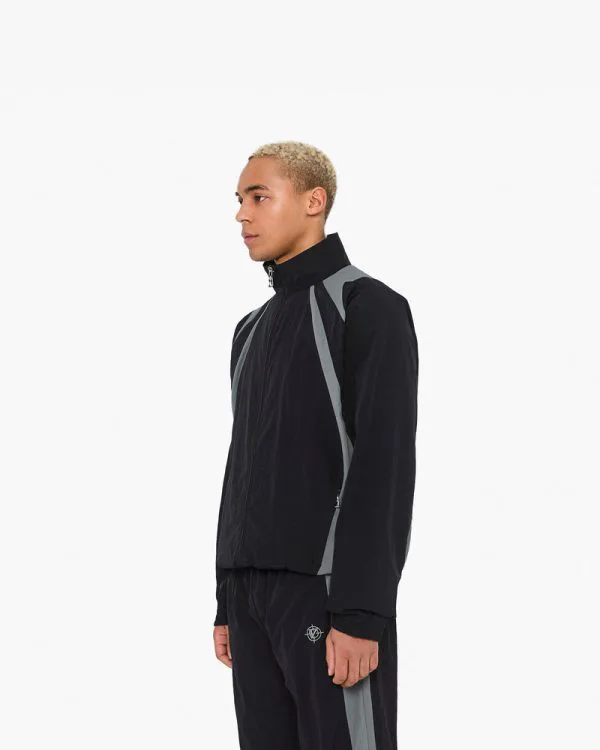 TRACK JACKET V3 BLACK GREY - Vestes - streetwear Avenue Wear