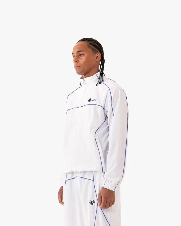 TRACK JACKET WHITE - Vestes - streetwear Avenue Wear