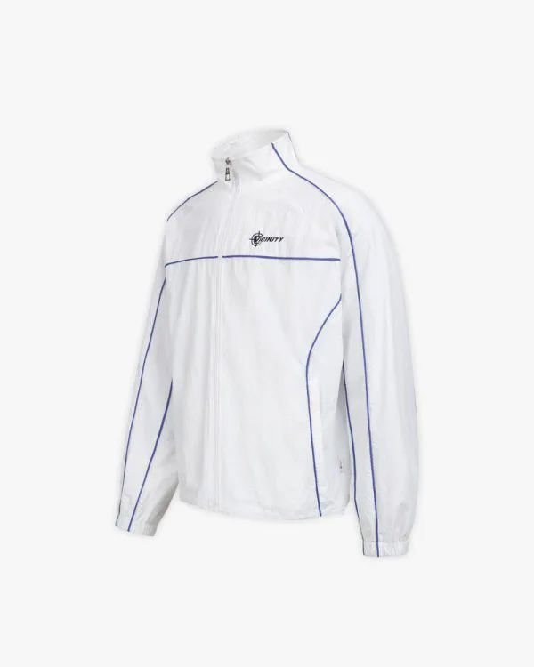 TRACK JACKET WHITE - Vestes - streetwear Avenue Wear