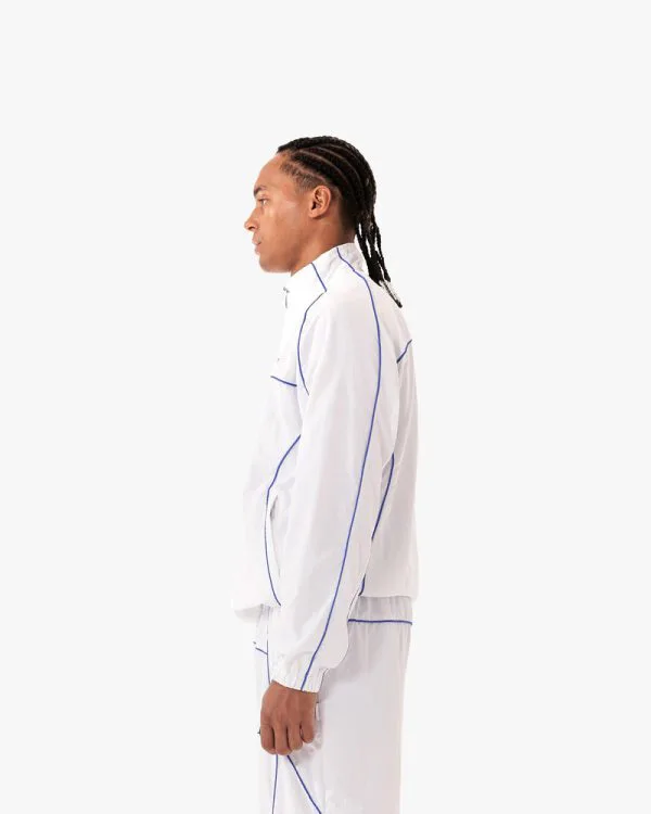 TRACK JACKET WHITE - Vestes - streetwear Avenue Wear
